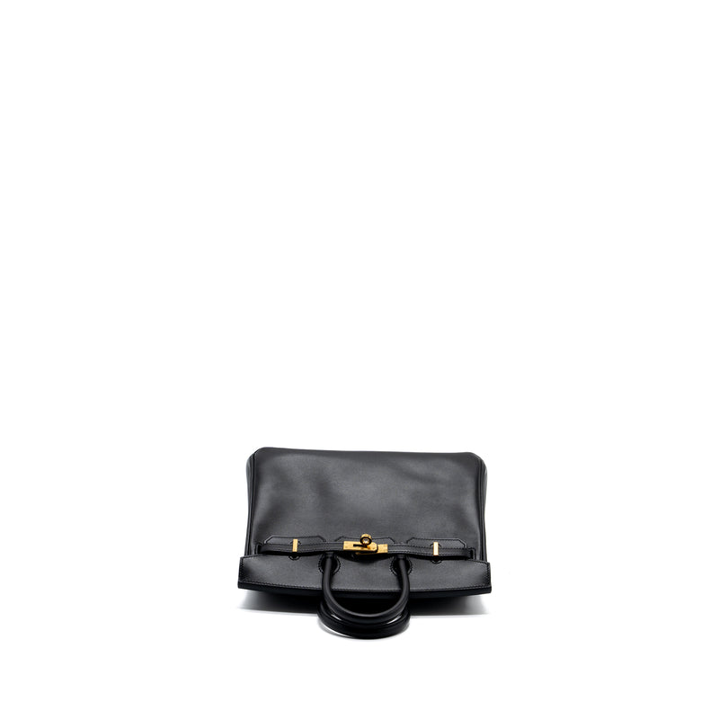 Hermes birkin 25 tadelakt leather black GHW stamp U