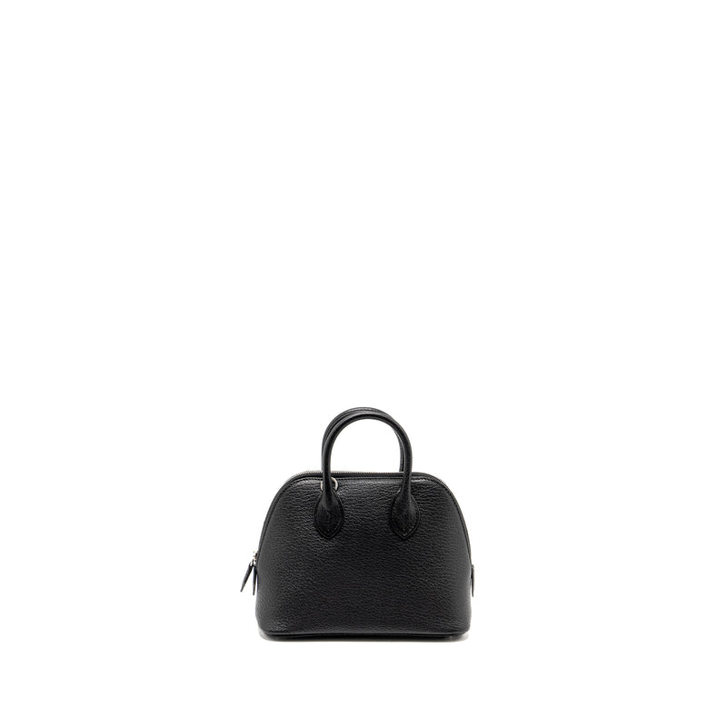 Hermes Mini Bolide Chevre Mysore Black SHW Stamp W
