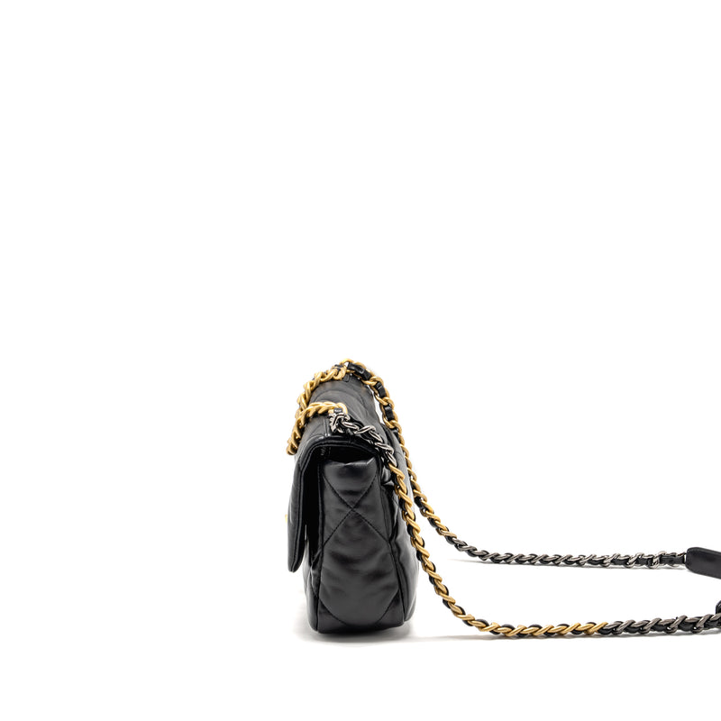 Chanel Small 19 Bag Lambskin Black Multicolour Hardware