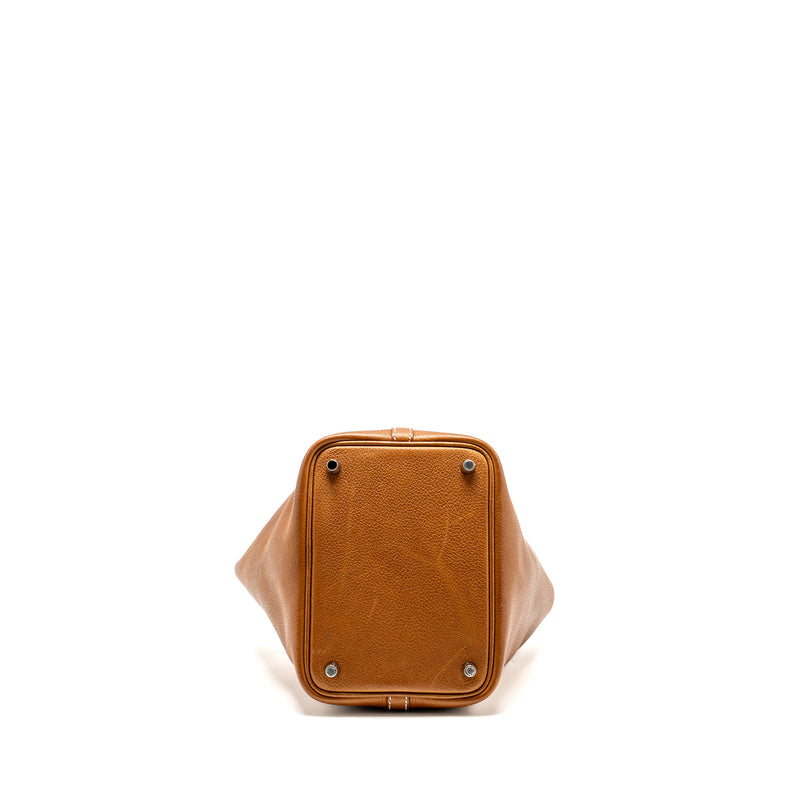 HERMES Picotin 18 Lock Bag Barenia Faubourg Fauve SHW Stamp U