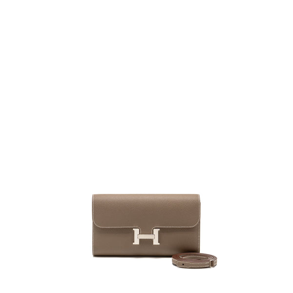 Hermes Constance to go epsom Etoupe SHW stamp W