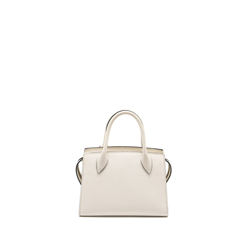 Prada Saffiano Monochrome Bag White SHW