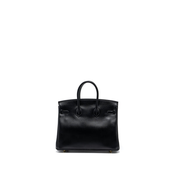 Hermes birkin 25 tadelakt leather black GHW stamp U