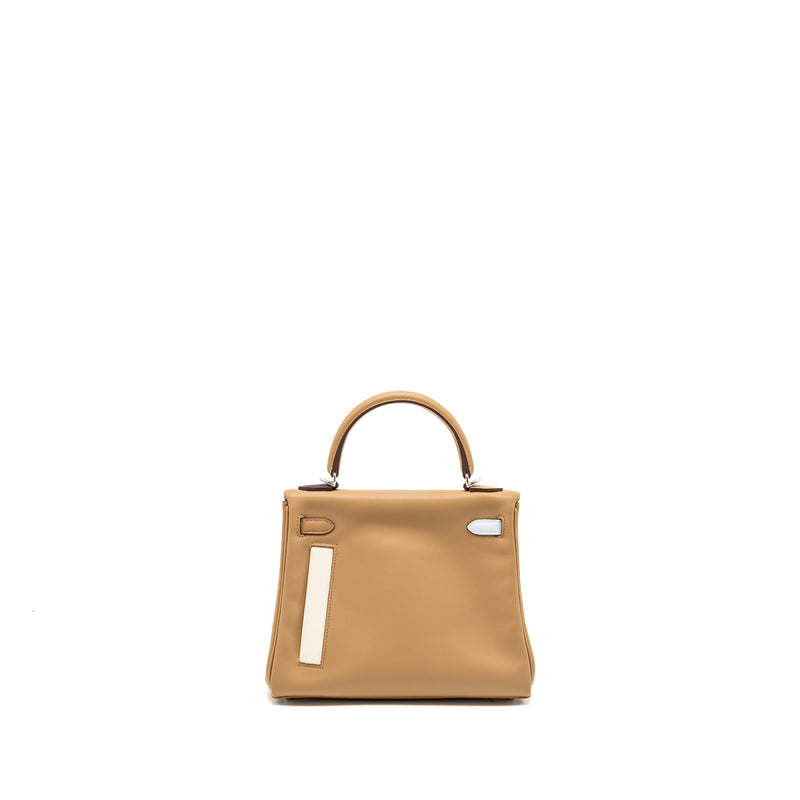 Hermes Kelly 25 colormatic swift chai / blue brume / lime / mauve Sylvestre SHW stamp U