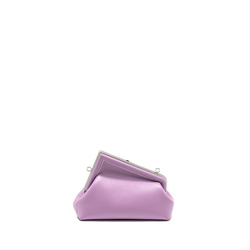 Fendi Small Fendi First Clutch Bag Nappa Lilac SHW