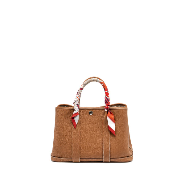 Hermes Garden Party 30 Negonda Gold SHW Stamp D