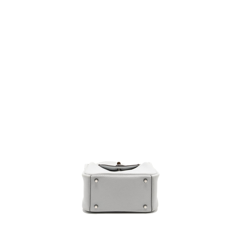 Hermes Mini Lindy Clemence Blue Pale SHW Stamp U