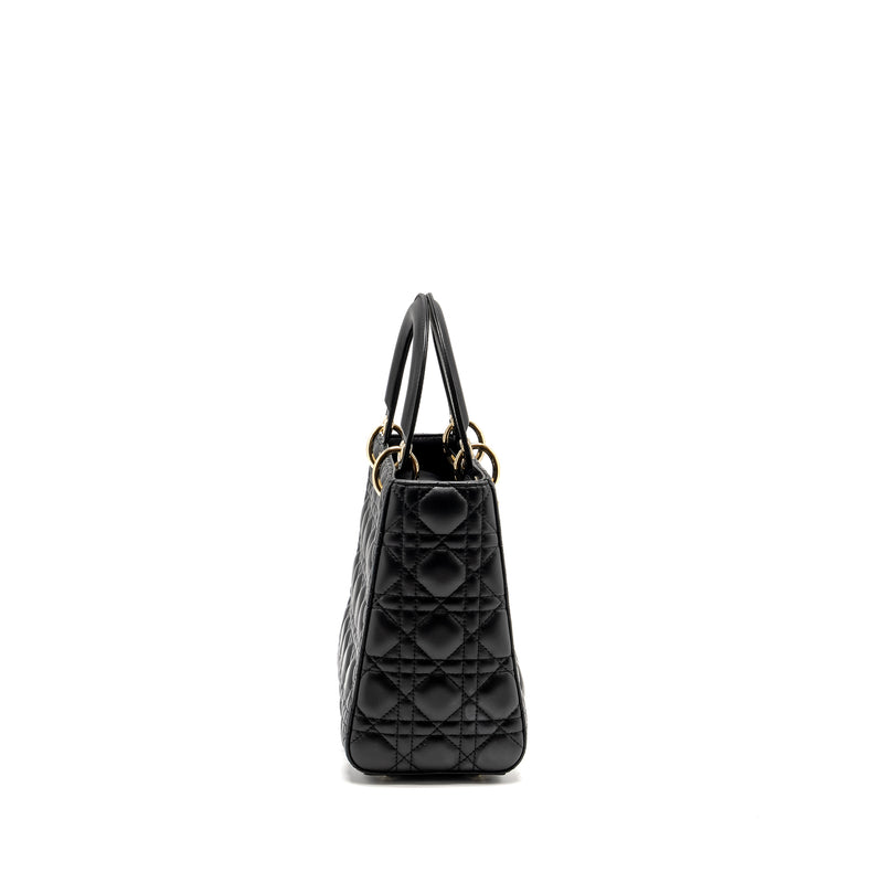 Dior Medium Lady Dior Lambskin Black LGHW