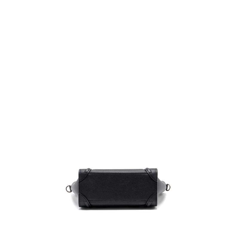 Celine Nano Luggage Bag Calfskin Black SHW