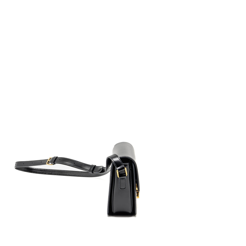 Celine Teen Triomphe Bag Shiny Calfskin Black GHW