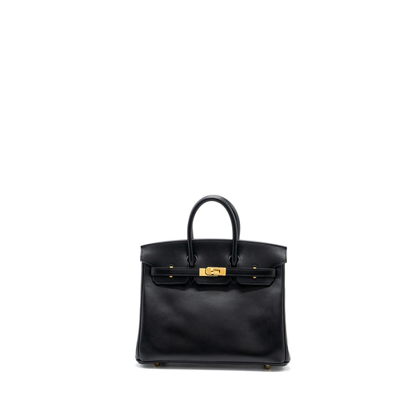 Hermes birkin 25 tadelakt leather black GHW stamp U