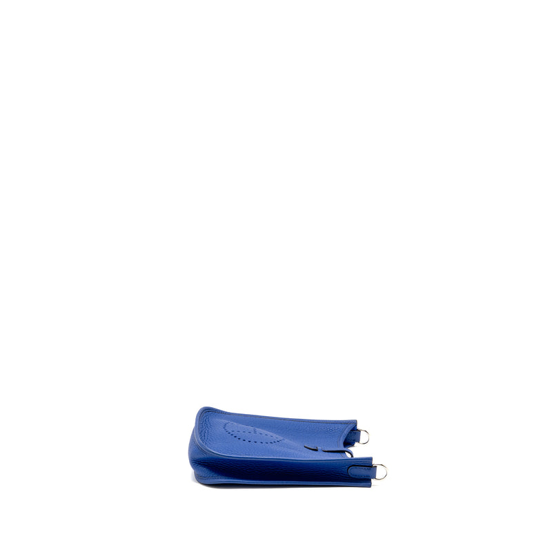 Hermes Mini Evelyne Clemence Electric blue SHW stamp U