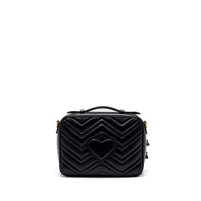 Gucci GG Marmont Matelasse Shoulder Bag Calfskin Black GHW