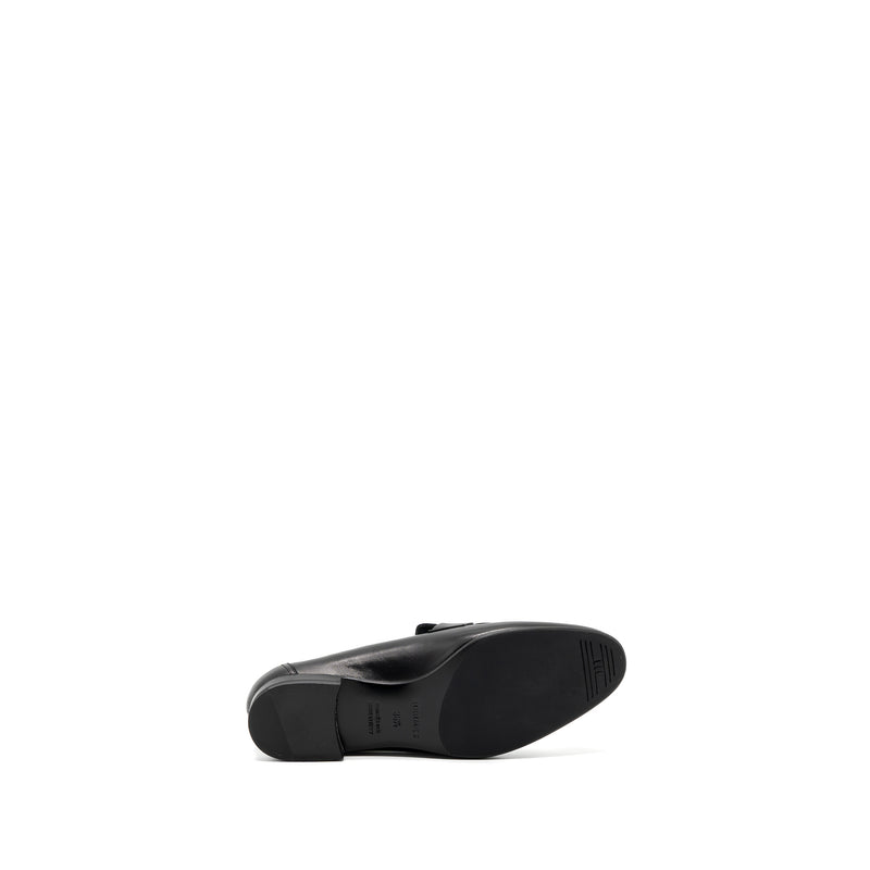 Hermes size 36.5 royal loafer calfskin black GHW