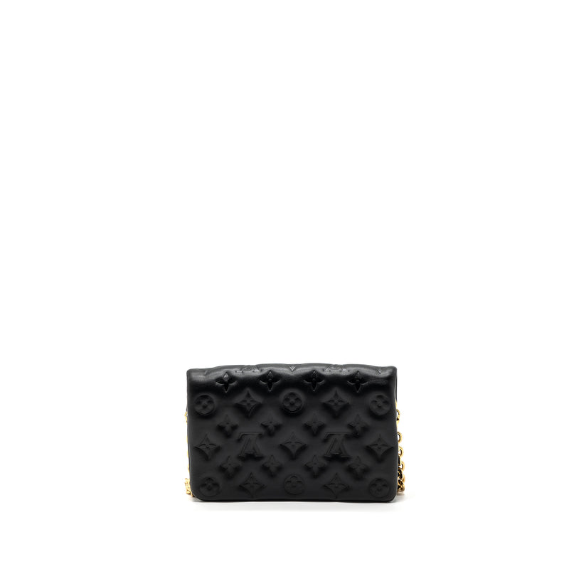 Louis Vuitton Pochette Coussin Lambskin black GHW