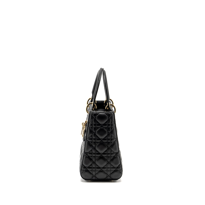 Dior Medium Lady Dior Lambskin Black LGHW