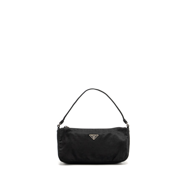 Prada Vintage Tessuto Pochette Nylon Black SHW