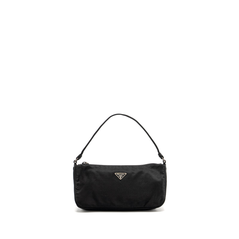 Prada Vintage Tessuto Pochette Nylon Black SHW