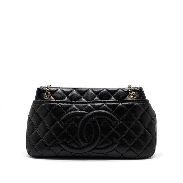 Chanel Matelasse Chain Tote Bag Caviar Black GHW