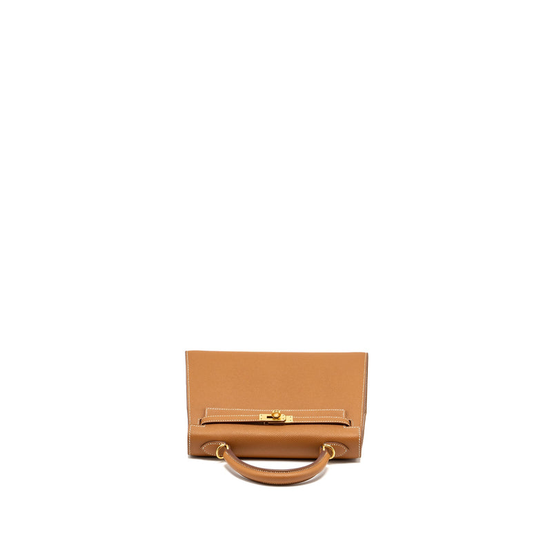 Hermes kelly 25 sellier Epsom gold GHW stamp D