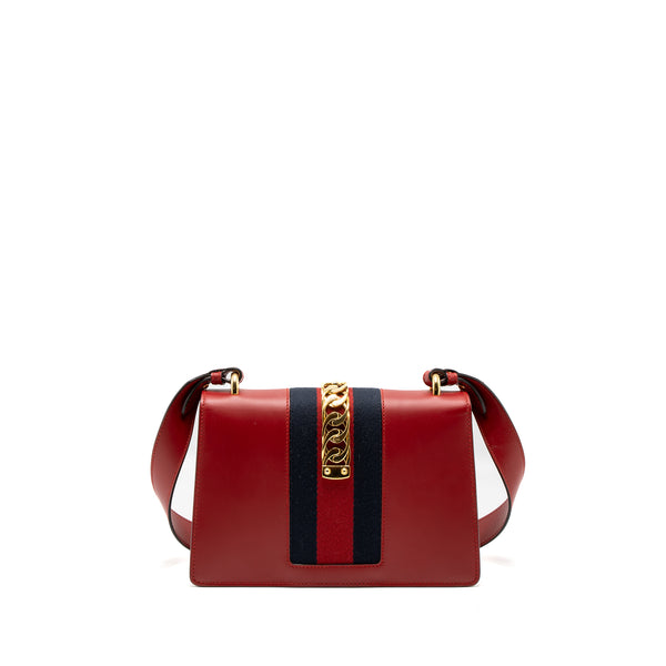 Gucci Small Sylvie Bag Calfskin Red GHW