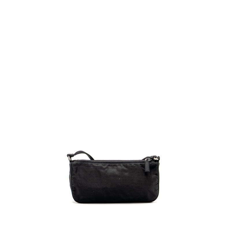 Prada Vintage Tessuto Pochette Nylon Black SHW