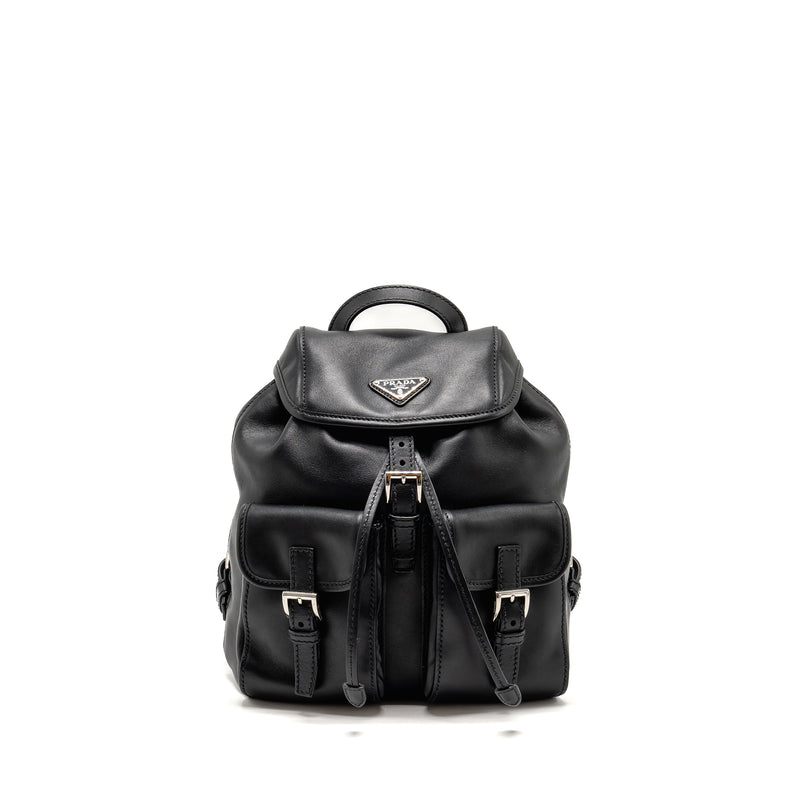 Prada Zainetto Backpack Leather Black SHW