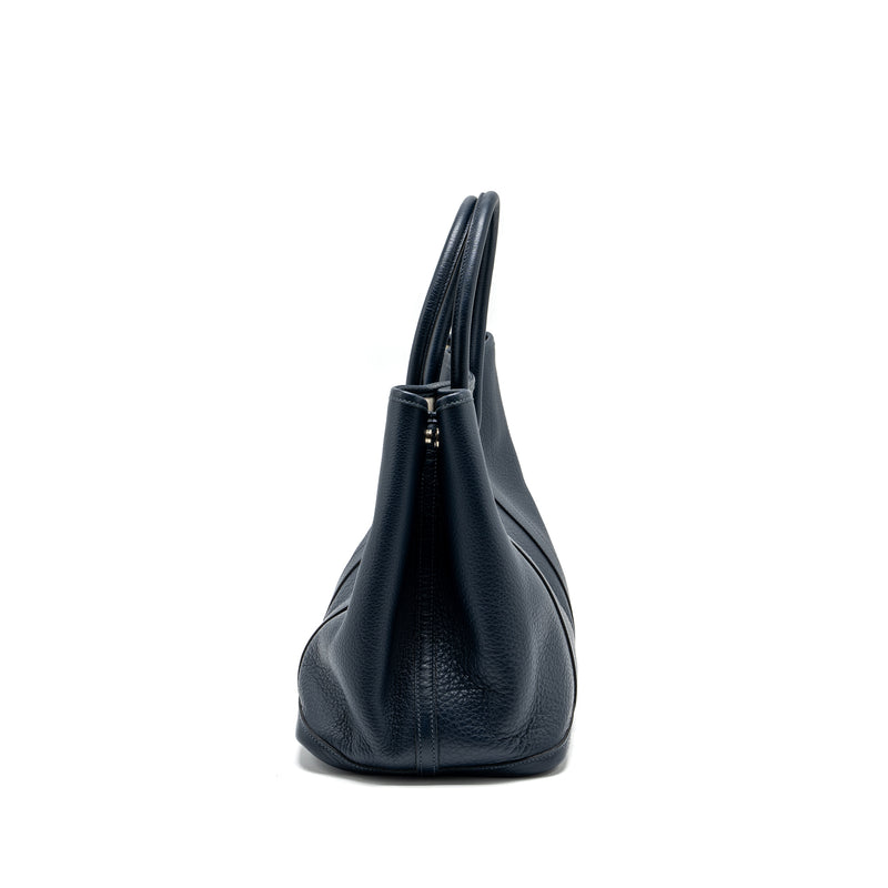 Hermes Garden Party 36 Negonda Blue indigo SHW Stamp Square L