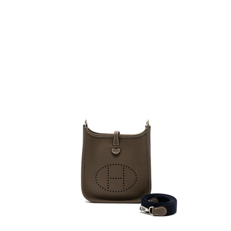 Hermes mini evelyne clemence Etoupe SHW Stamp Z