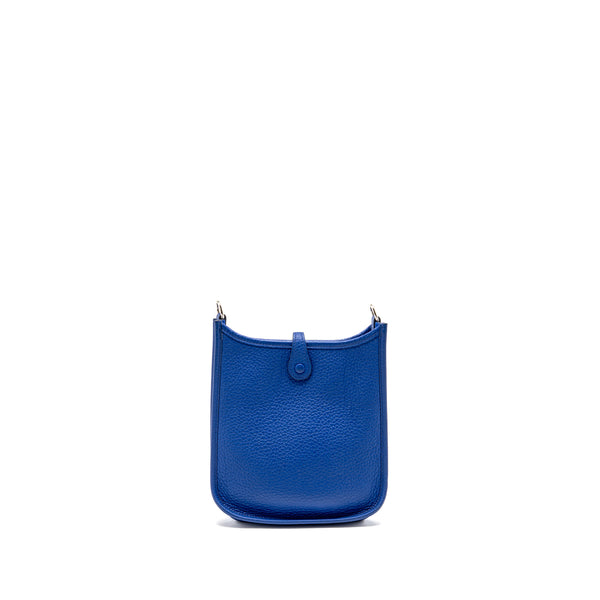 Hermes Mini Evelyne Clemence Electric blue SHW stamp U