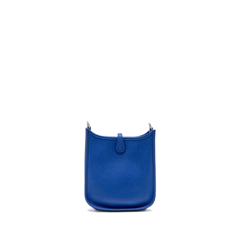 Hermes Mini Evelyne Clemence Electric blue SHW stamp U