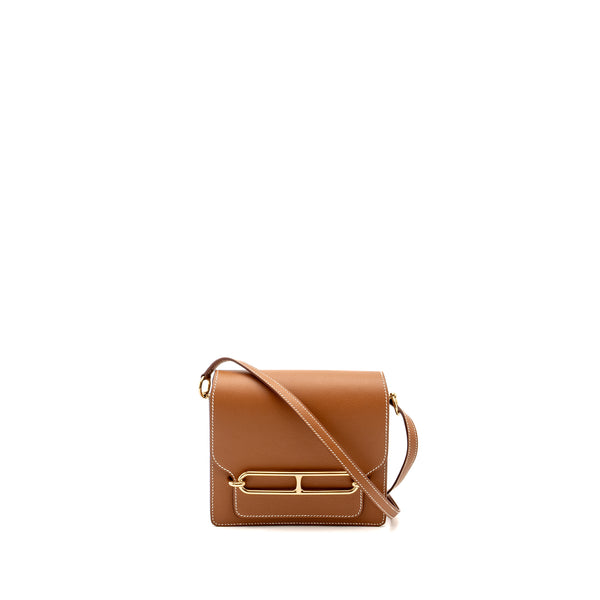 Hermes Mini Roulis Evercolor Gold LGHW Stamp B