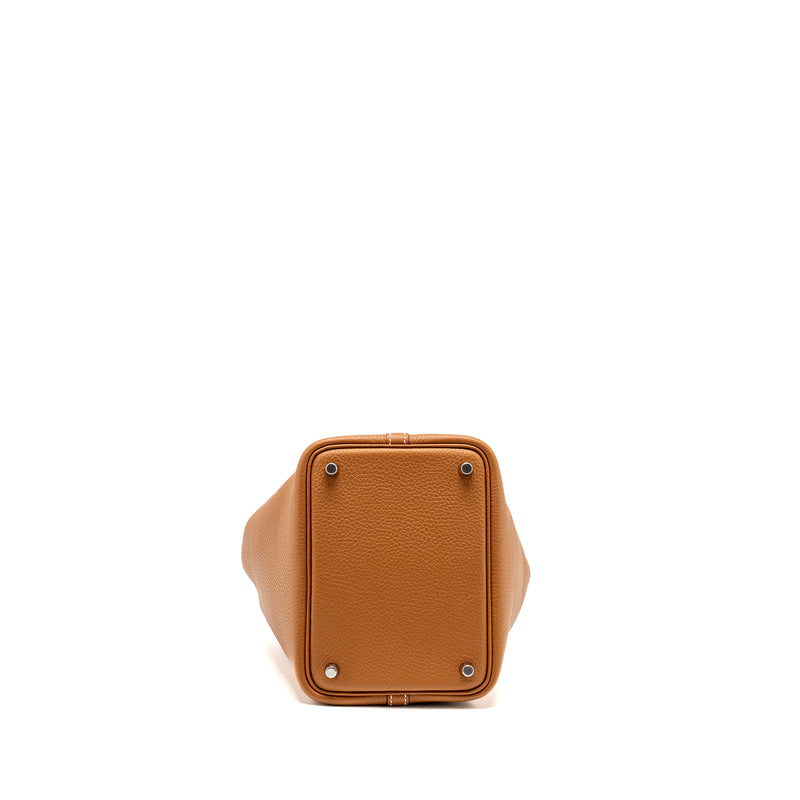 Hermes Picotin 18 Lock Bag Clemence Gold SHW Stamp B