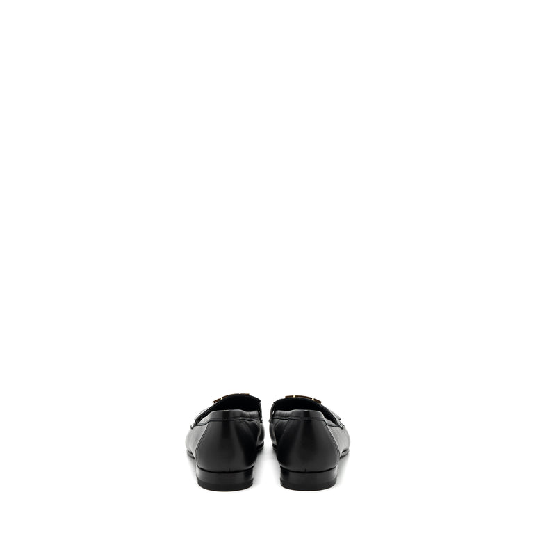 Hermes size 36.5 royal loafer calfskin black GHW