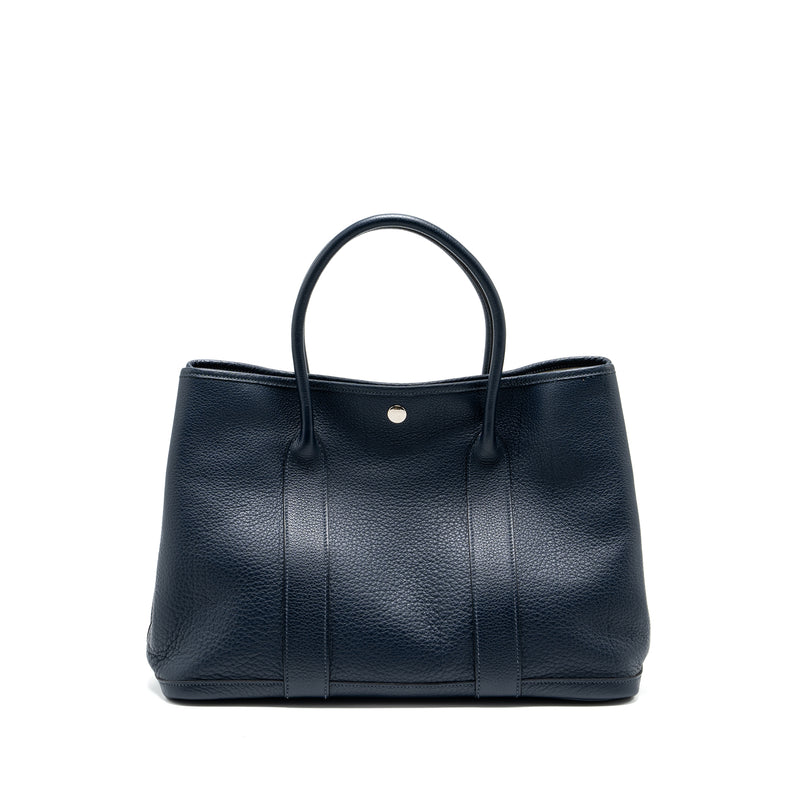 Hermes Garden Party 36 Negonda Blue indigo SHW Stamp Square L