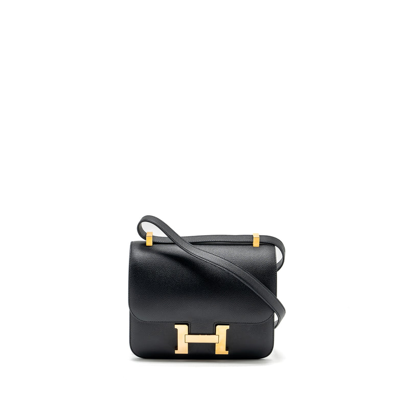 Hermes Constance 24 epsom black RGHW stamp Y
