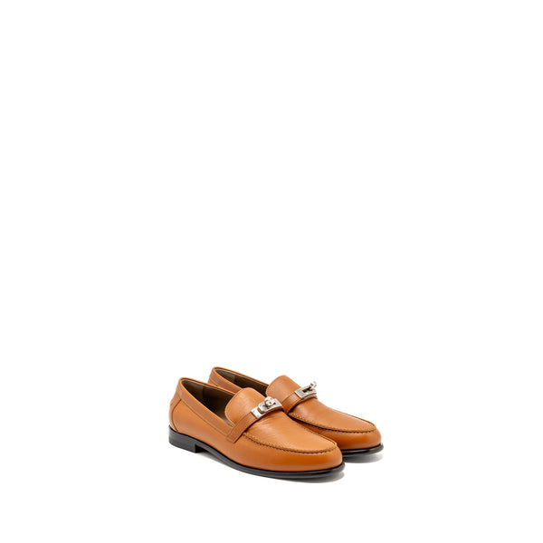 Hermes Size 37.5 Destin Loafer Calfskin Natural SHW