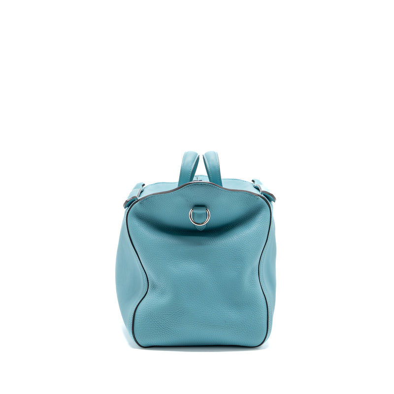 Hermes oxer shoulder bag swift / clemence blue atoll SHW stamp X