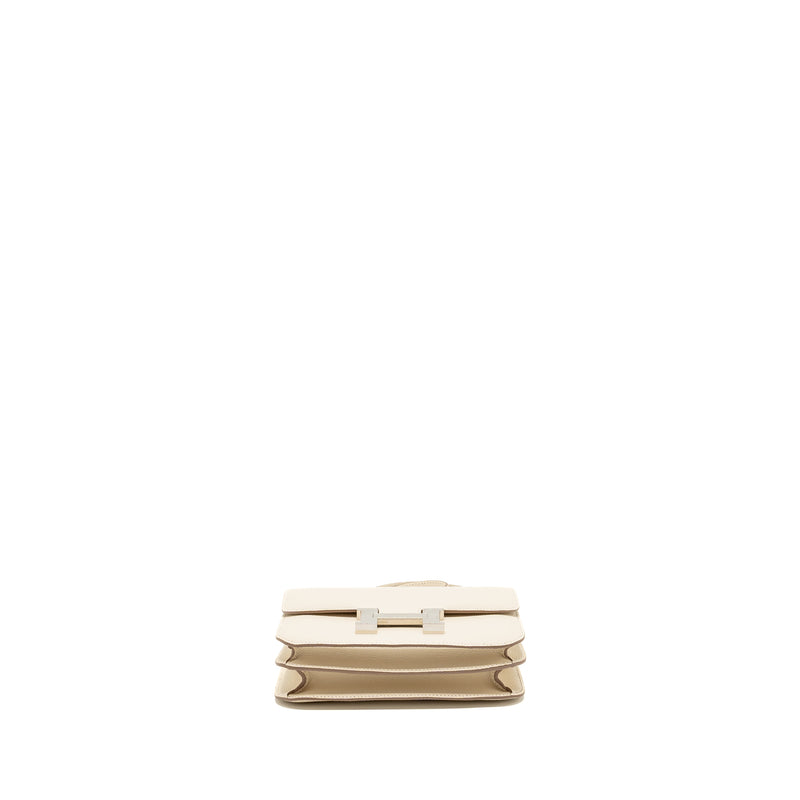 Hermes Mini Constance Epsom Craie SHW Stamp W