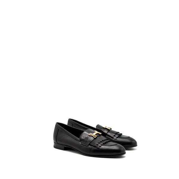 Hermes size 36.5 royal loafer calfskin black GHW