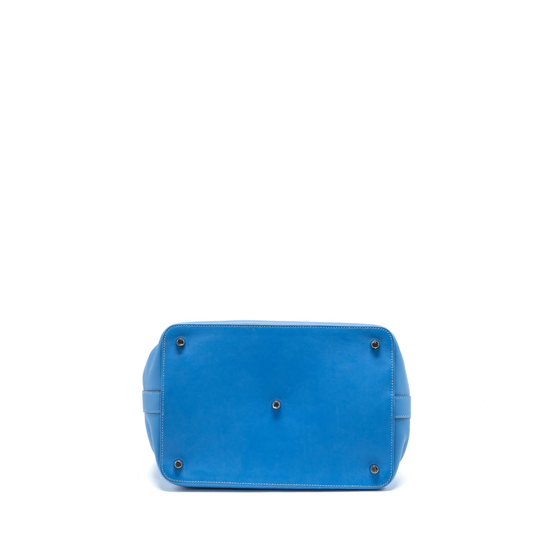 Hermes toolbox 26 swift blue paradise SHW stamp square R