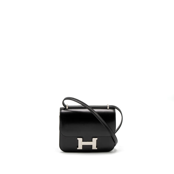 Hermes Mini Constance Box Black SHW Stamp Z
