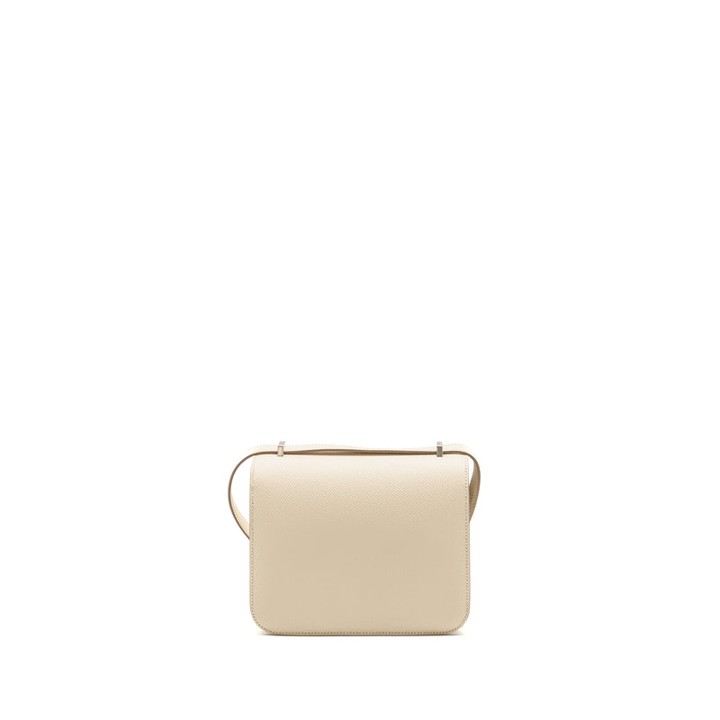 Hermes Mini Constance Epsom Craie SHW Stamp W
