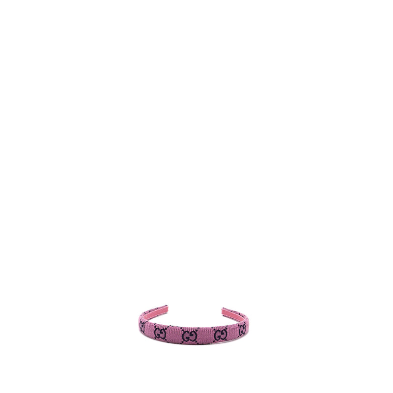 GUCCI GG Logo Headband Canvas Pink