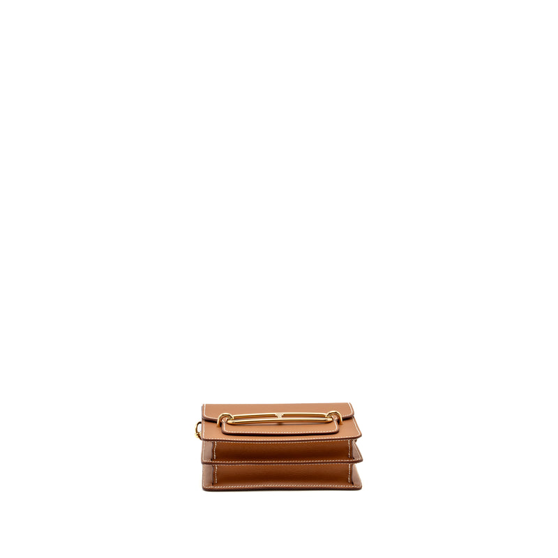 Hermes Mini Roulis Evercolor Gold LGHW Stamp B