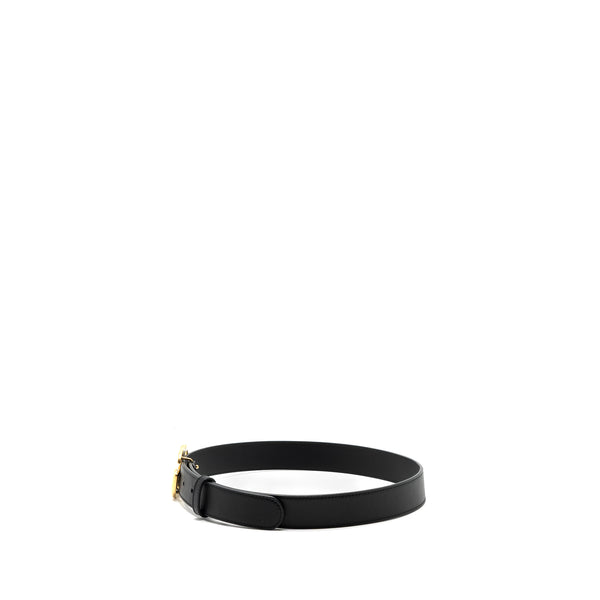 Gucci Size 75 GG Marmont Leather Belt Black GHW