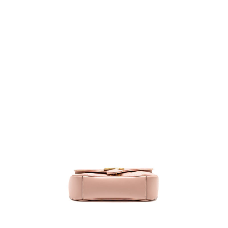 Gucci Small GG Marmont Shoulder Bag Calfskin Pink GHW