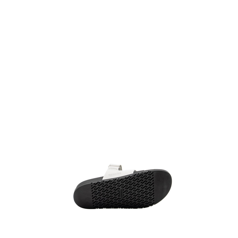 Hermes Size 39 Chypre Sandals White/Black