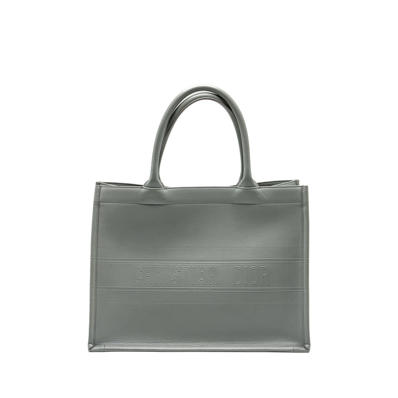 Dior Medium Booktote Calfskin Grey