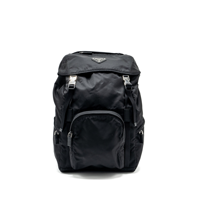 Prada black backpack deals